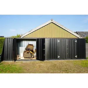 Contentor desmontável padrão 8 x 2 m – Preto RAL 9005