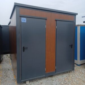 Contentor sanitário duplo com 2 cabines – sanita e chuveiro